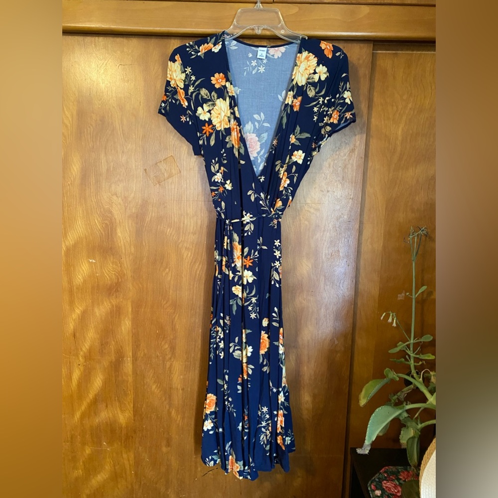 Floral wrap dress
